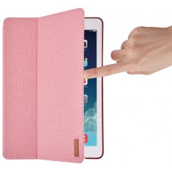 Protective Case Flax Flip for iPad Pro 12.9 Pink