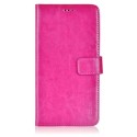 Fancy Case Leather for Samsung Galaxy J1 Hot Pink