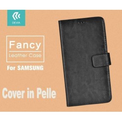 Fancy Case Leather for Samsung Galaxy J1 Black