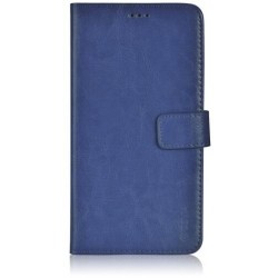 Fancy Case Leather for Samsung Galaxy J1 Navy