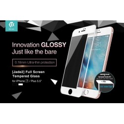 Jade2 Full Tempered Glass 0.18mm 9H iPhone 7Plus White