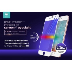 Anti-Blue ray Full Tempered Glass for iPhone 8/7 Plus Black